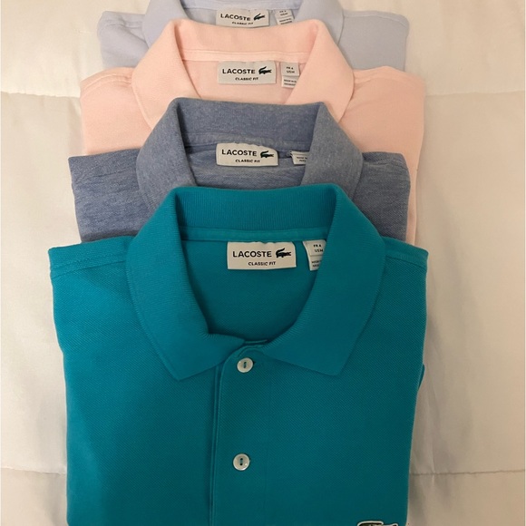 Lacoste polo. For sale individually $40 per shirt. Will make deal if buy bulk - Picture 1 of 5